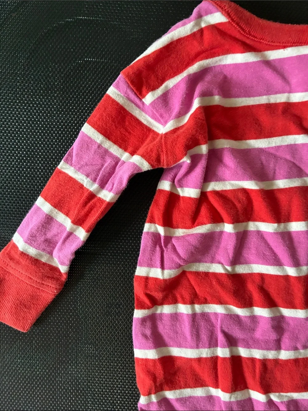 Hanna Andersson 3-6 m Striped One-Piece Romper in Red and Pink